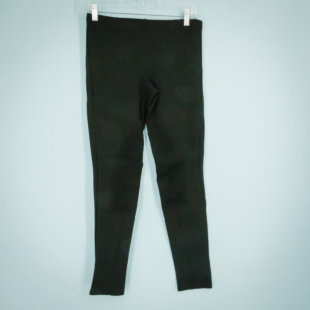 J. McLaughlin Size XS Black Suede Knee Patch Riding Equestrian Legging Pants
